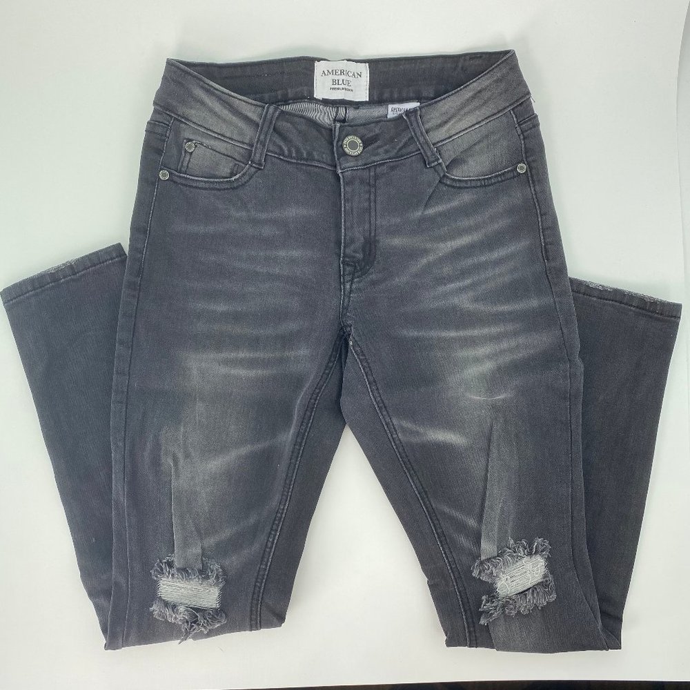 AMERICAN BLUE CROPPED SKINNY JEANS, SIZE 1, NWT